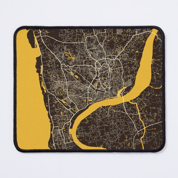 Item preview, Chittagong City Map of Bengal, Bangladesh - Pastel designed and sold by deMAP.