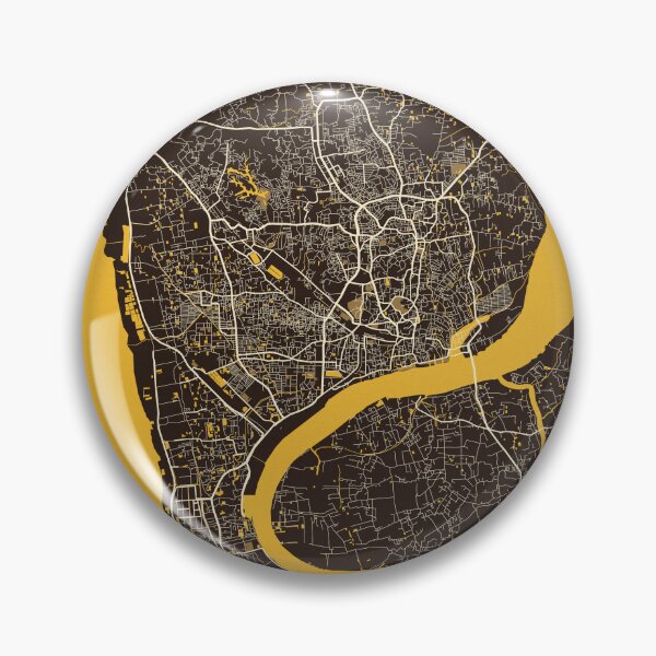 Item preview, Chittagong City Map of Bengal, Bangladesh - Pastel designed and sold by deMAP.