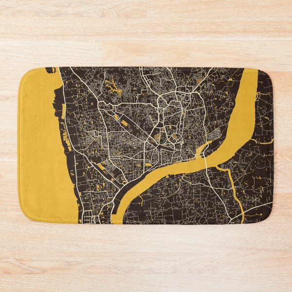Item preview, Chittagong City Map of Bengal, Bangladesh - Pastel designed and sold by deMAP.