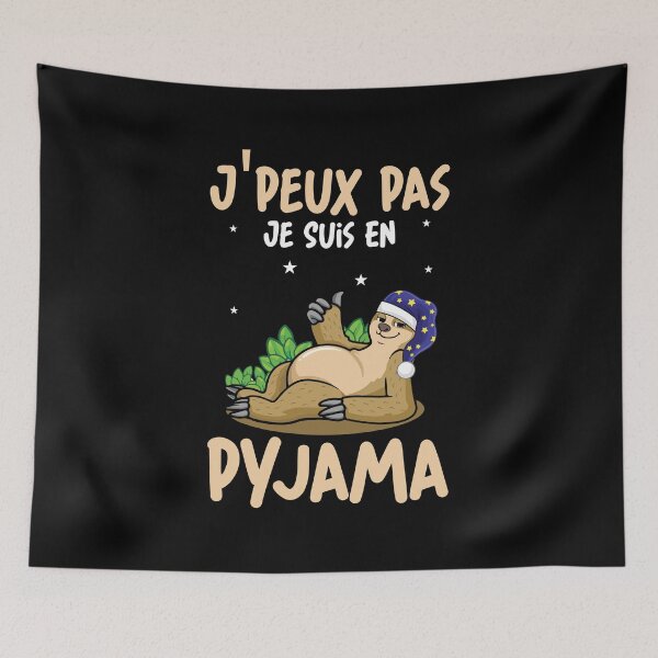 Item preview, J'peux pas Je sui en Pyjama Cadeau Drôle Paresseux designed and sold by Lenny Stahl.