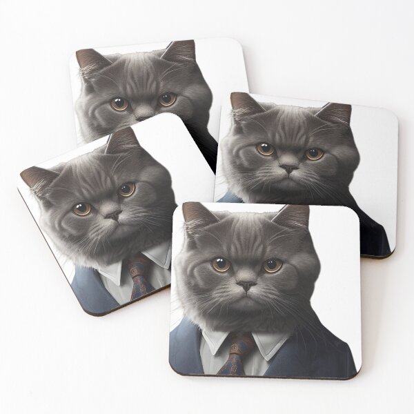 Item preview, cat in a suit designed and sold by The Enthousiaste.