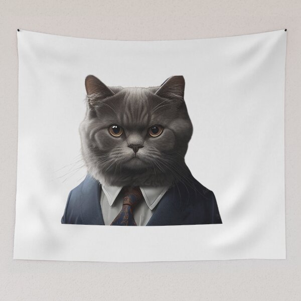 Item preview, cat in a suit designed and sold by The Enthousiaste.