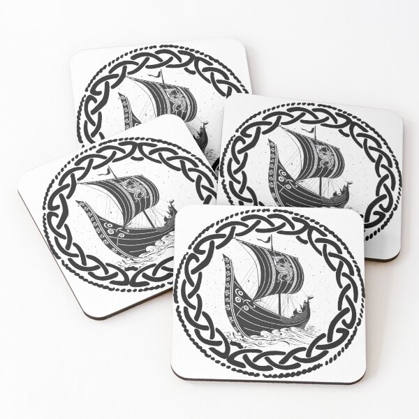 Item preview, Viking Symbols Ship Designe designed and sold by NordicQuotes.