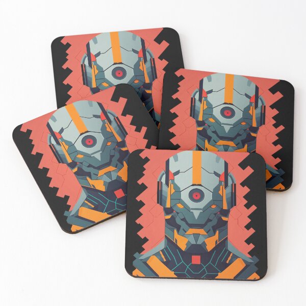 Item preview, robotic soldier head android  designed and sold by Gaviani Design Studio.