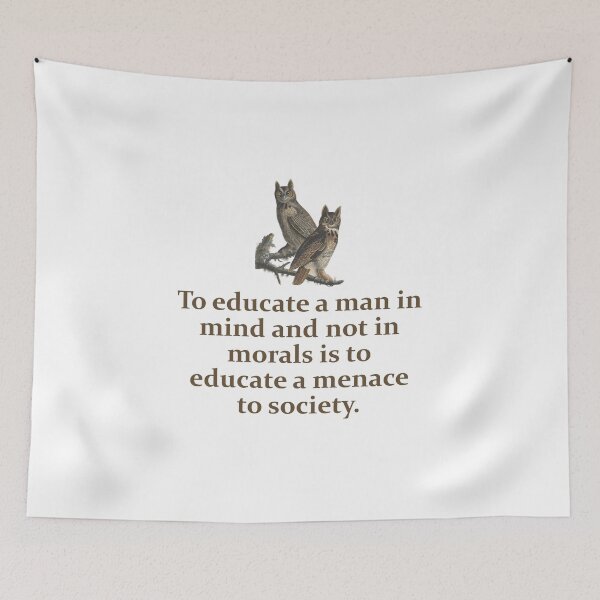 Item preview, To Educate A Man In Mind - Education Quote   designed and sold by CrankyOldDude.