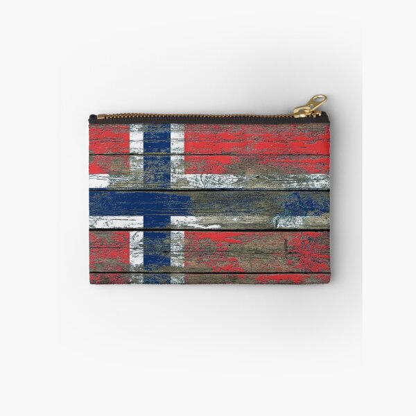 Item preview, Flag of Norway on Rough Wood Boards Effect designed and sold by JeffBartels.