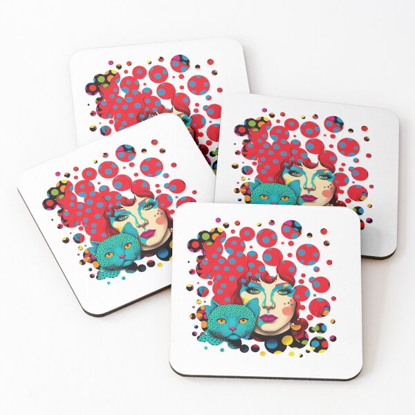 Item preview, Girl & cat designed and sold by Gaviani Design Studio.