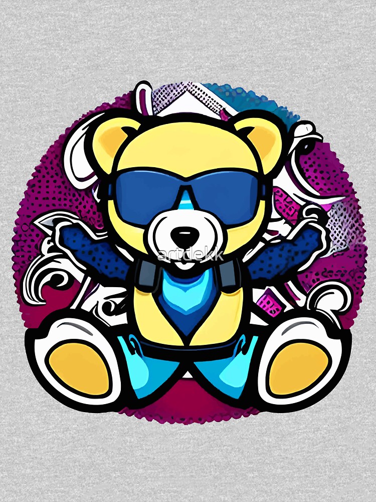 Cartoon Bear Graphic T-shirt for Boys - 3D Digital Print, Active and  Stretchy Short Sleeve Tee for Summer Outdoor Fun - Kid's Clothing with Fun  and Pl