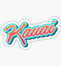 Kauai Typography Sticker
