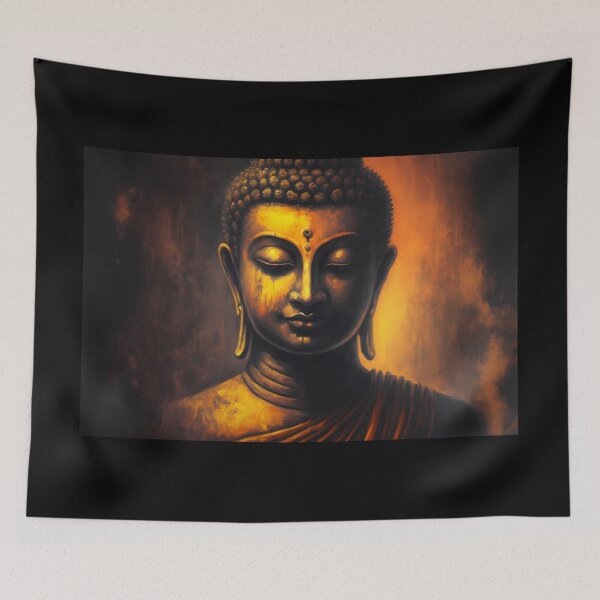 Item preview, The Enlightened One the buddha , meditation modern art , yoga art, zen art, buddha sayings designed and sold by bharuarts.