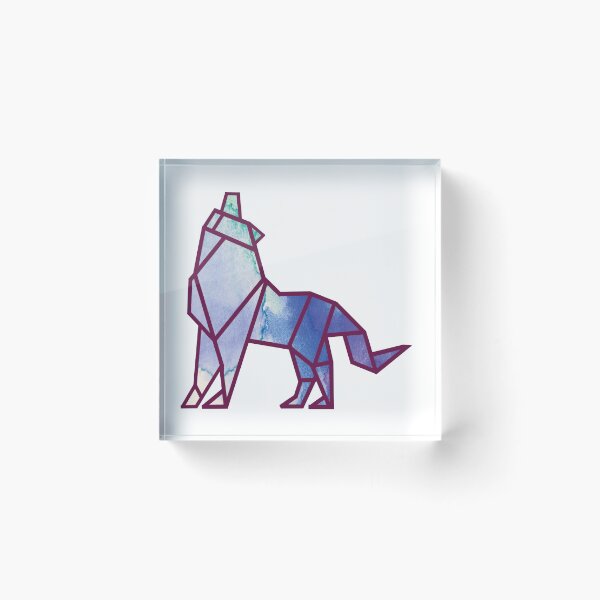 Item preview, wolves watercolor japan origami  designed and sold by Origami-BA.