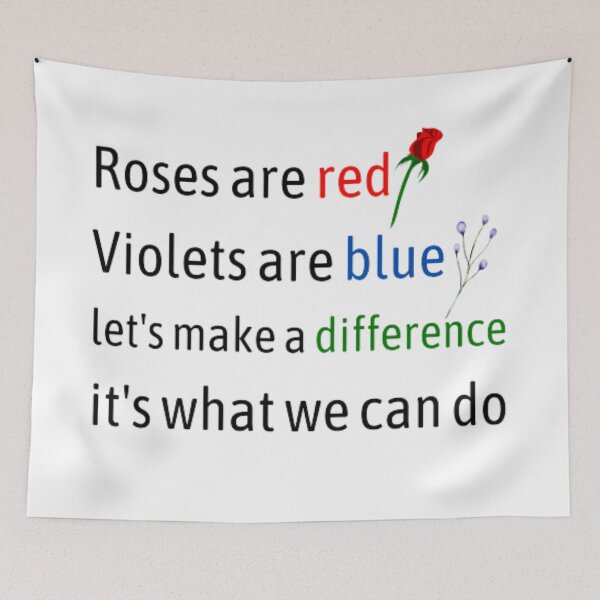 Item preview, Roses are red violets are blue let's make a difference it's what we can do designed and sold by TeePassion.