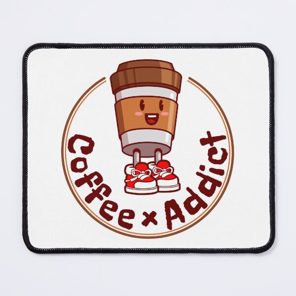 Item preview, Coffee cup cartoon character, Coffee addict. designed and sold by Tony J.