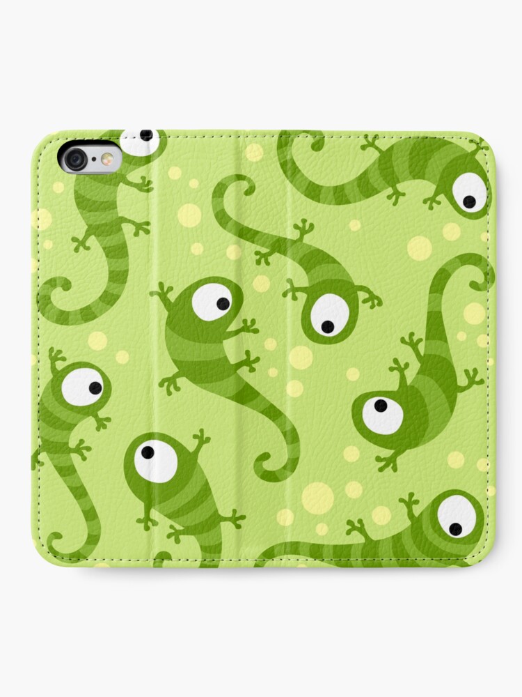 Alternate view of Crazy Gecko Green iPhone Wallet