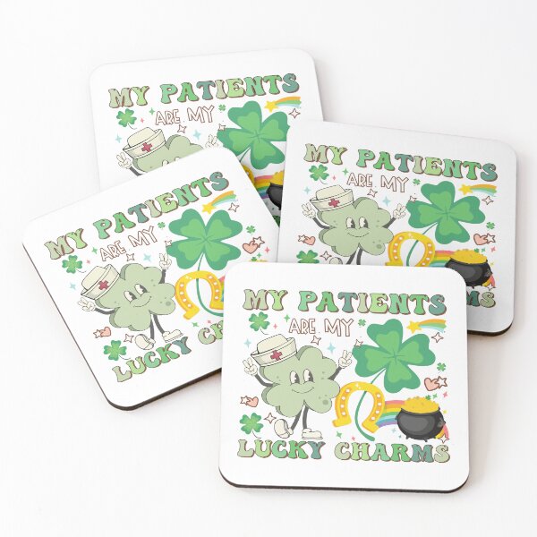 Item preview, My Patients Are My Lucky Charms, St Patricks Day designed and sold by printify.