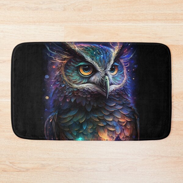 Item preview, Cosmic Glowing Magical Galaxy Owl designed and sold by artra-shop.