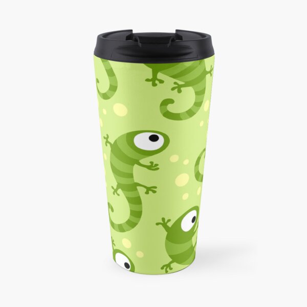 Crazy Gecko Green Travel Mug