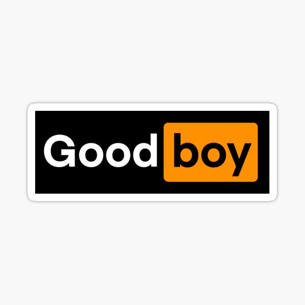 Vista previa del artículo con la obra «Adhesivo impermeable de vinilo GoodBoy», diseñado y vendido por RedsCavern.