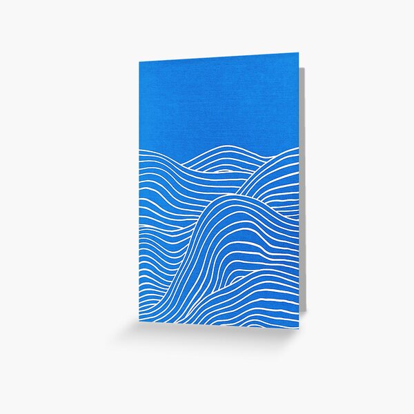 Item preview, French Blue Ocean Waves designed and sold by karanwashere.