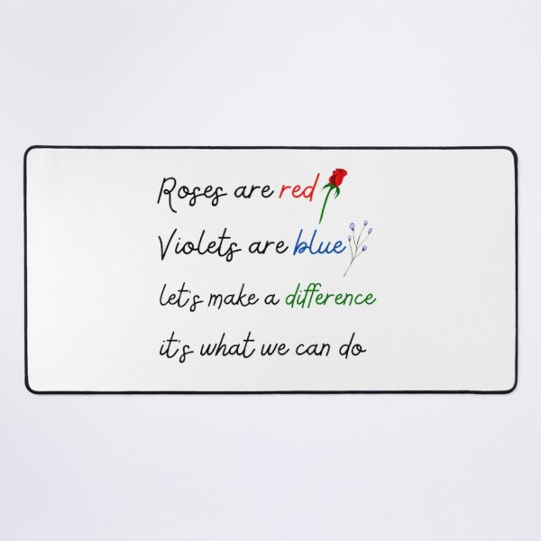 Item preview, Roses are red violets are blue let's make a difference it's what we can do designed and sold by TeePassion.