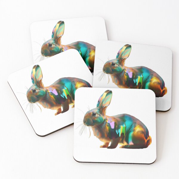 Item preview, Colourful and Beautiful Rabbit designed and sold by GloriousArtSKD.