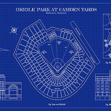 Baltimore Orioles - Camden Yards (Orange) Team Colors T-Shirt – Ballpark  Blueprints