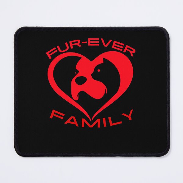 Item preview, Fur-Ever Family Forever Family With Dog Cat Furry Fluffy pet heart designed and sold by facePale.