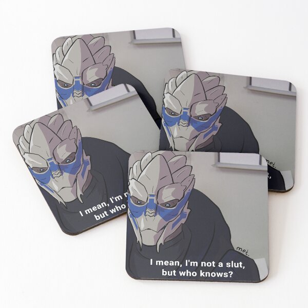 Item preview, Garrus Vakarian, The Office quote "I mean, I'm not a slut, but who knows?" designed and sold by debunk.