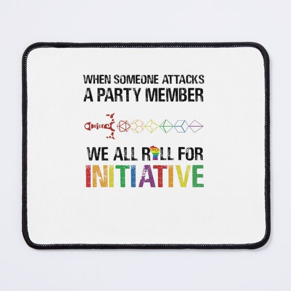Artikelvorschau, Wenn jemand ein Partymitglied angreift LGB.T Pride Dungeon Rpg Dnd Tabletop Dragons Dice Games Love white entworfen und verkauft von CheddiesIzaiah.