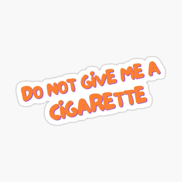 Sticker anti tabac cigarette nuisible