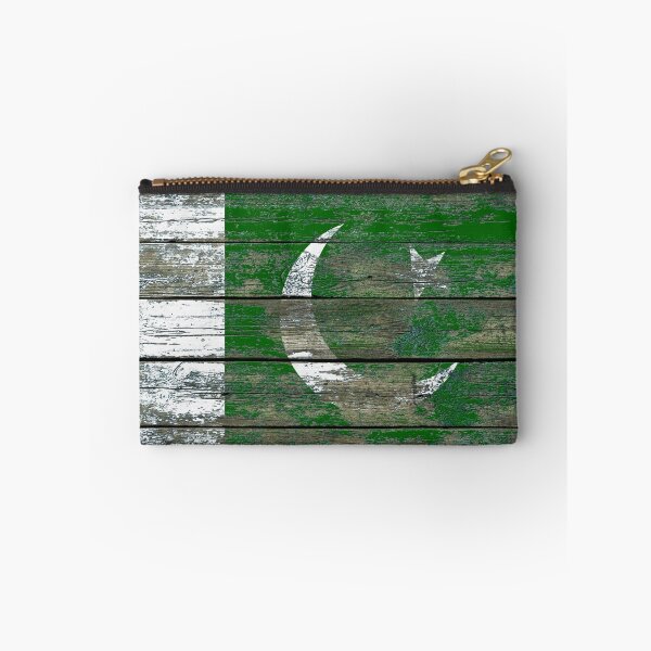 Item preview, Flag of Pakistan on Rough Wood Boards Effect designed and sold by JeffBartels.