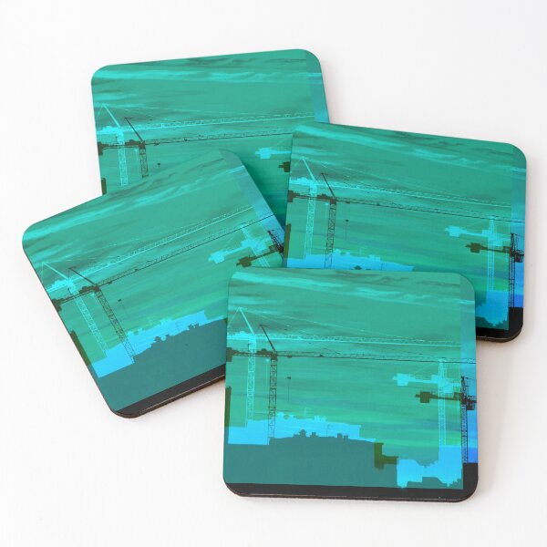 Item preview, Cranes Buildings & Green Skies designed and sold by dina-ka.