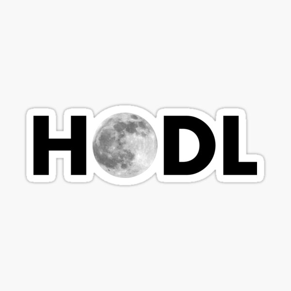 HODL Moon Sticker