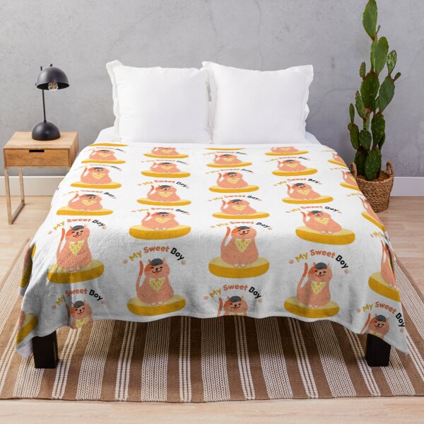 Item preview, Cat boy sitting on Cat bed acting super cute and colorful designed and sold by namonstudio.