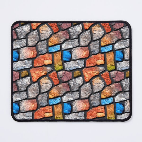 Item preview, Colorful Cobblestone Wall Graphic designed and sold by MrFelixArt.