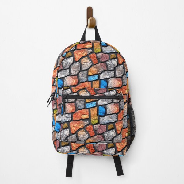 Item preview, Colorful Cobblestone Wall Graphic designed and sold by MrFelixArt.