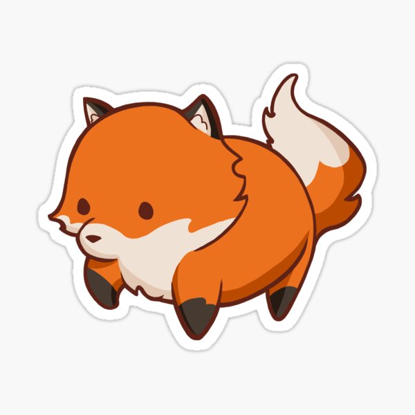 Item preview, Baby Fox Sticker designed and sold by elsiart-.