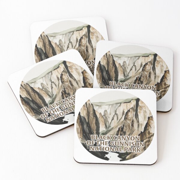 Item preview, Black Canyon of the Gunnison National Park Boho Watercolor Circle designed and sold by PikoApparel.