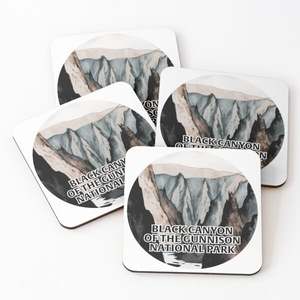 Item preview, Black Canyon of the Gunnison National Park Boho Watercolor Circle designed and sold by PikoApparel.