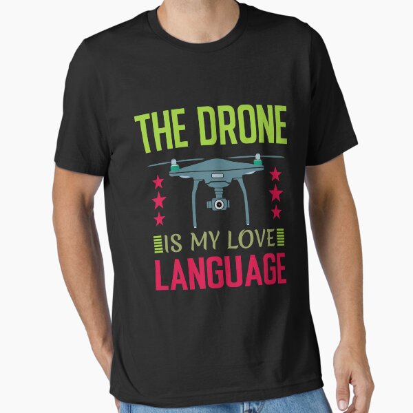 Item preview, The drone is my love language- Redbubble designed and sold by bluehatgraphics.