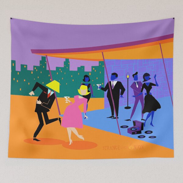 Item preview, Retro Urban Rooftop Party designed and sold by StrangeLilOnion.