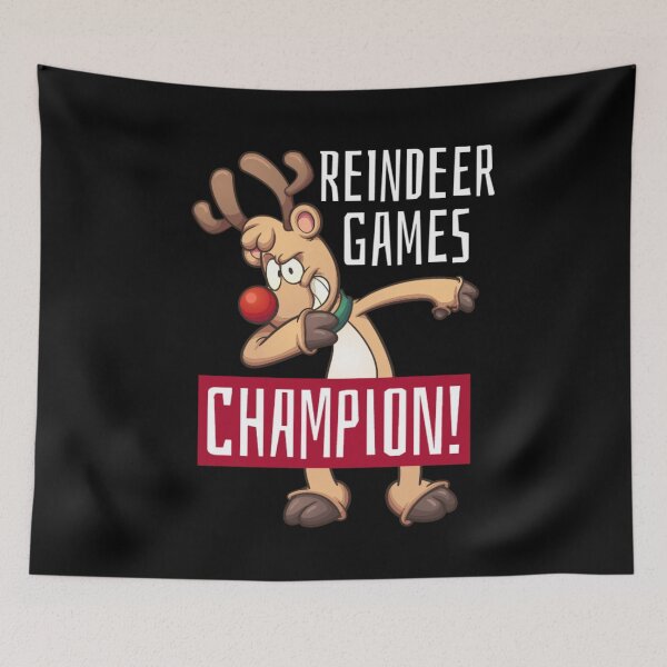 Artikelvorschau, Reindeer Games Champion!, Dabbing Reindeer, Weihnachtsrentier entworfen und verkauft von Monique Prince.