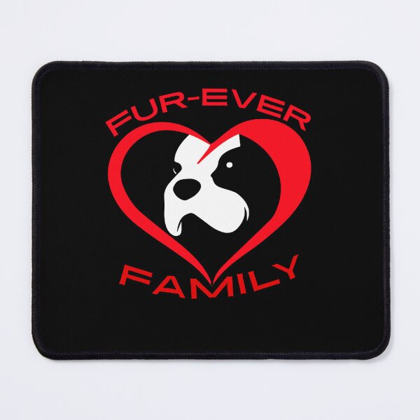 Item preview, Fur-Ever Family Furever Forever Family With Dog Cat Furry Fluffy pet heart designed and sold by facePale.