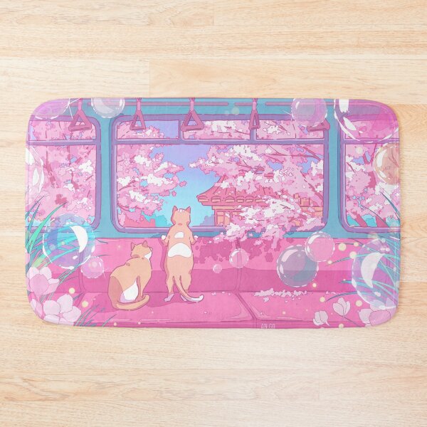 Item preview, The cute cats on the train (soft colors) designed and sold by AnGoArt.