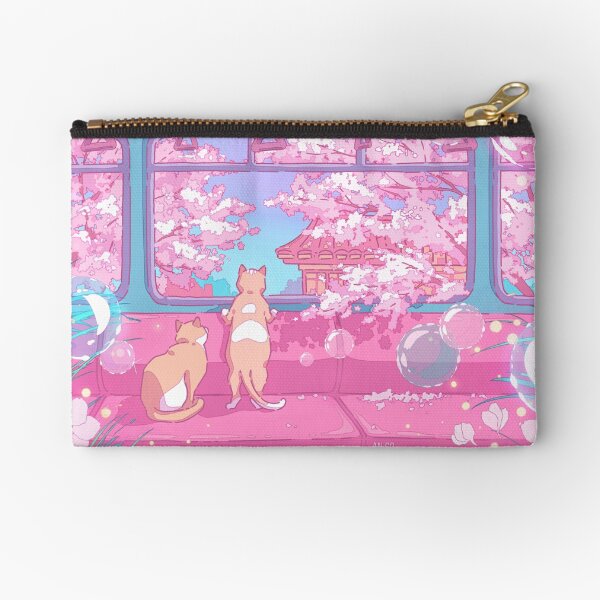 Item preview, The cute cats on the train (soft colors) designed and sold by AnGoArt.