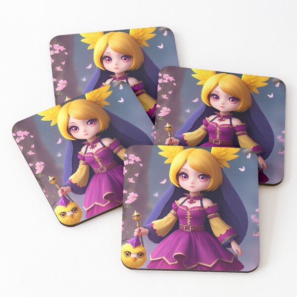 Item preview, Cute girl with bird designed and sold by Tw1nsAIArt.
