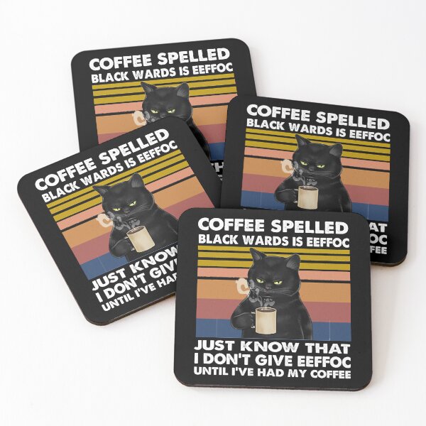 Item preview, Coffee Spelled Backwards is Eeffoc Cat Just Know that i dont give eeffoc Relaxed Fit designed and sold by Soffez.