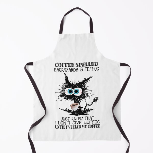Item preview, Funny Cat Coffee Spelled Backwards Is Eeffoc Until I_ve Had My Coffee designed and sold by Soffez.