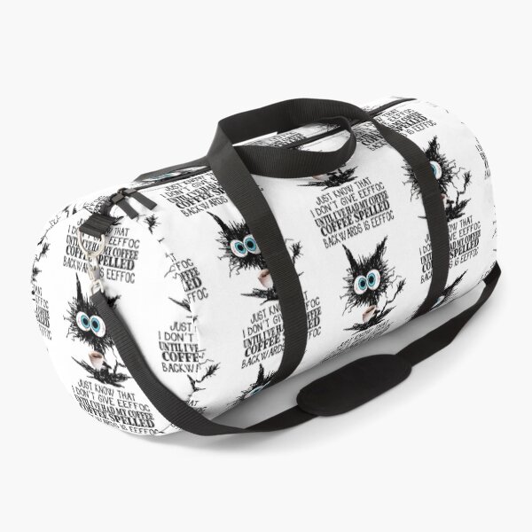 Item preview, Funny Cat Coffee Spelled Backwards Is Eeffoc Until I_ve Had My Coffee designed and sold by Soffez.