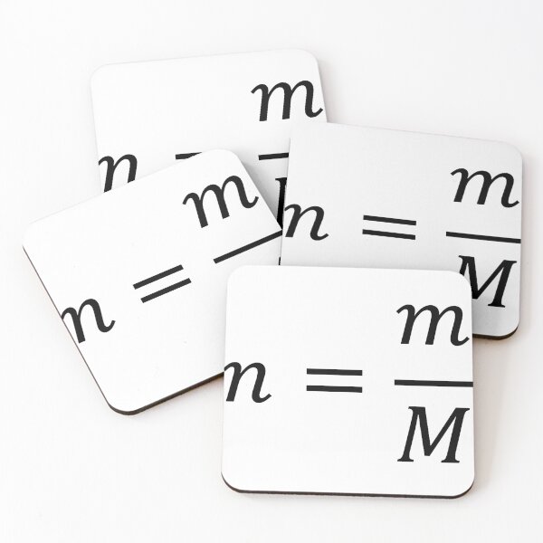 Item preview, number of moles formula, chemistry and science designed and sold by NoetherSym.